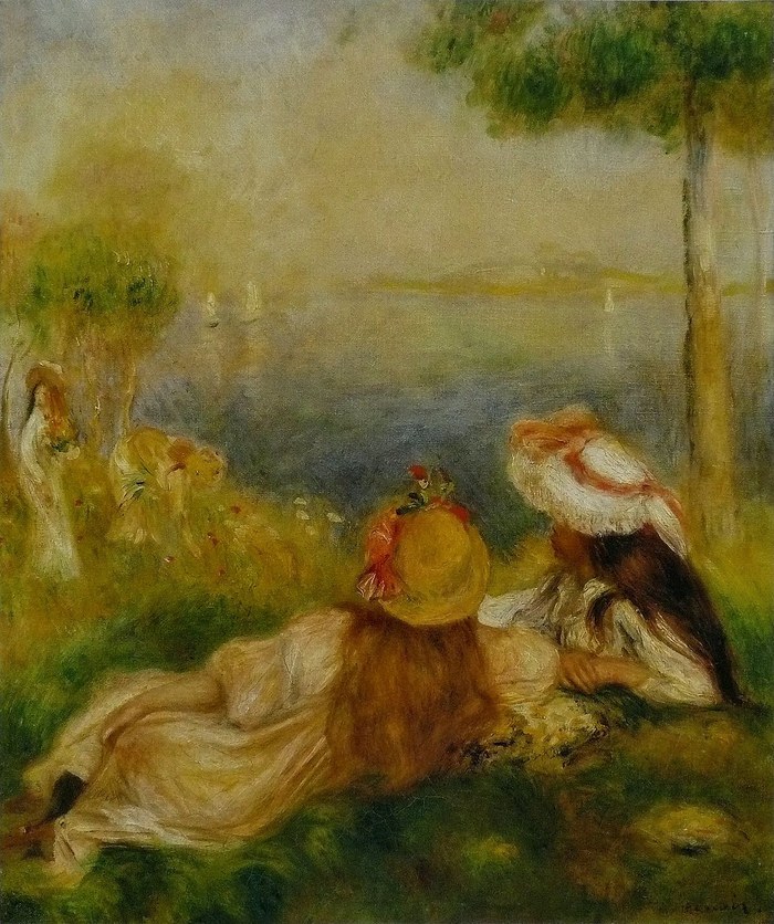 Girls on the Seashore Pierre-Auguste Renoir